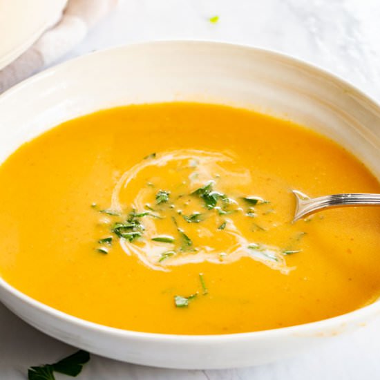 Red Curry Potato Leek Soup