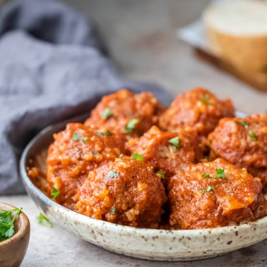 Instant Pot Porcupine Meatballs