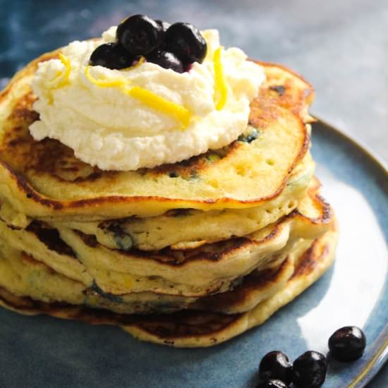 Lemon Blueberry Pancakes
