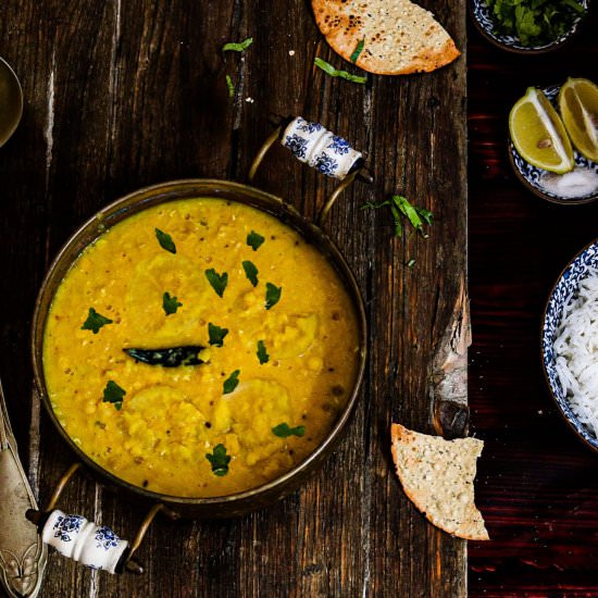 Yellow Split Pea Daal with radish