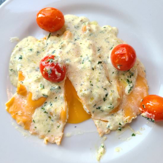 Egg-yolk Ravioli