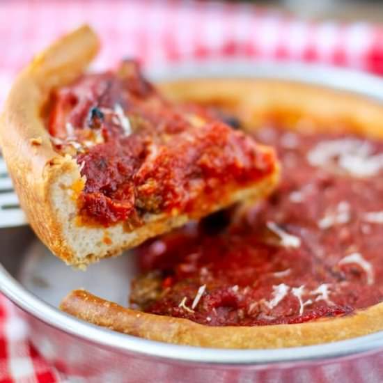 Individual Deep Dish Pizzas