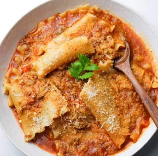 Vegan Lasagna Soup