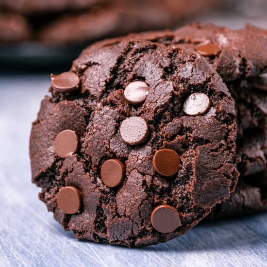 Eggless Chocolate Cookies