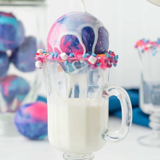 Galaxy Hot Chocolate Bombs