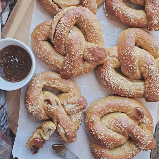 Bacon & Pepper Jack Stuffed Pretzel