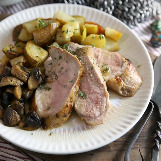 blushing mermaid pork platter