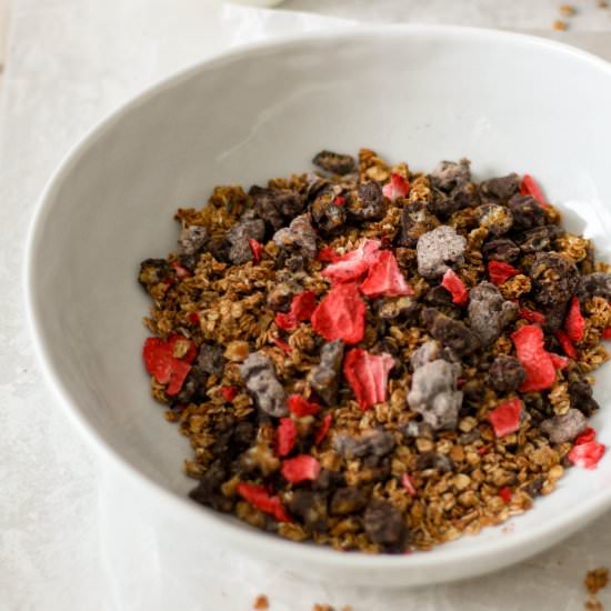 Crispy Chocolate Almond Granola