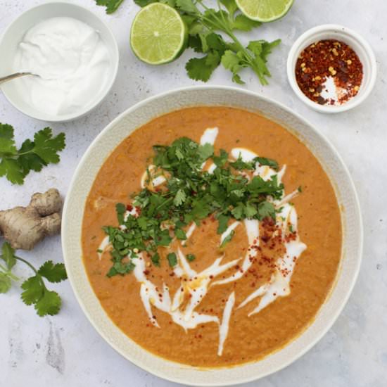 Thai Red Lentil Soup [vegan]