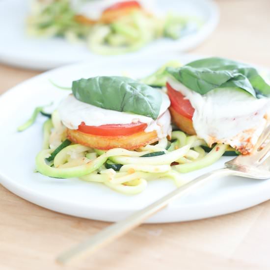 Baked Polenta Margherita Pizzas