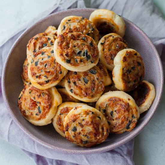puff pastry pinwheels