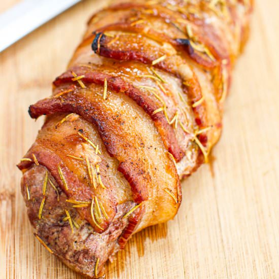 Maple Bacon Wrapped Pork