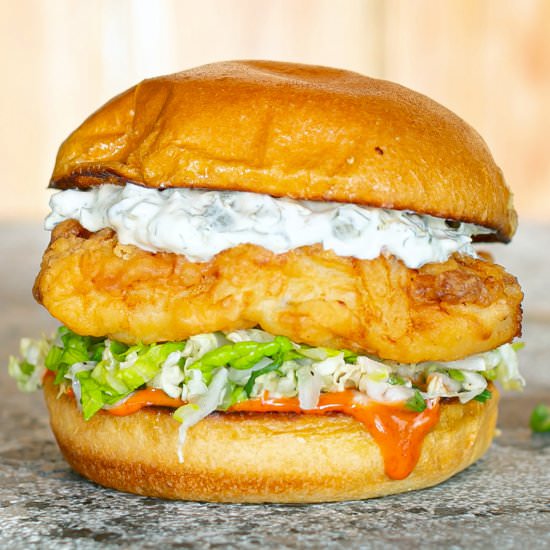 Fish Banger Burger