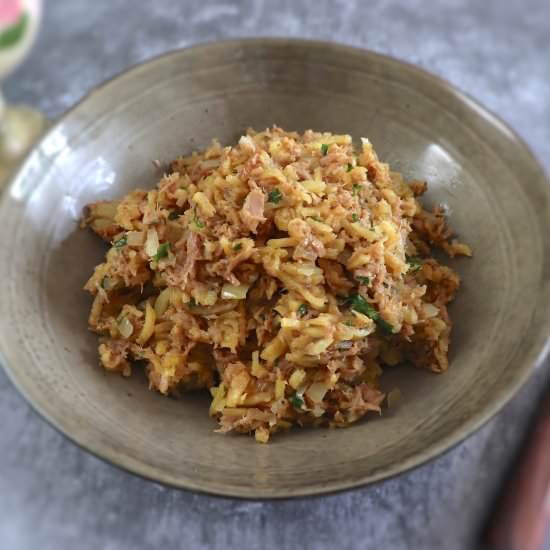 Tuna à Brás in 10 minutes