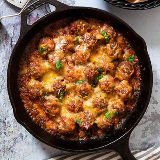 Baked Meatballs in Tomato Sauce