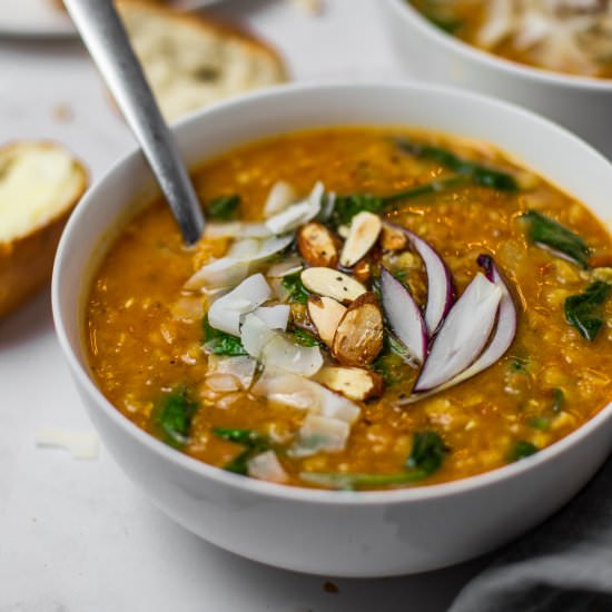 VEGAN RED LENTIL SOUP