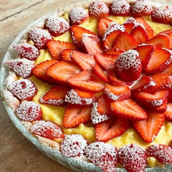 STRAWBERRY CUSTARD TART