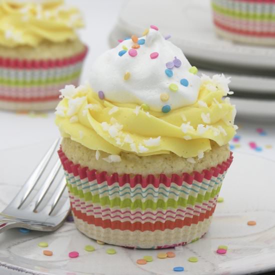 Coconut Cupcakes with Passionfruit