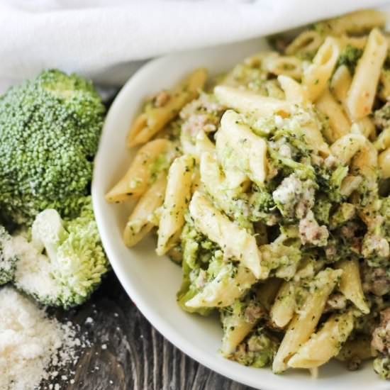 One Pot Italian Sausage & Broccoli