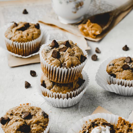 Peanut Butter Banana Muffins