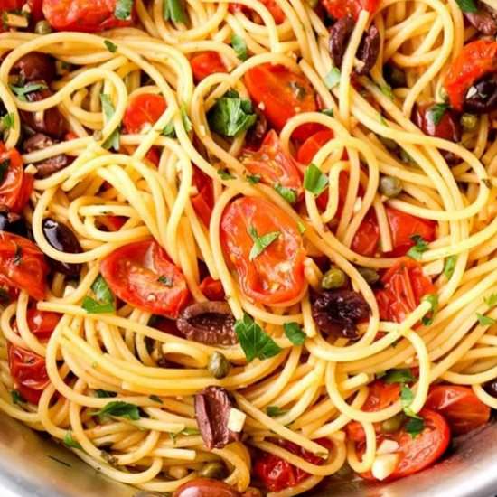One-Pot Spaghetti Puttanesca