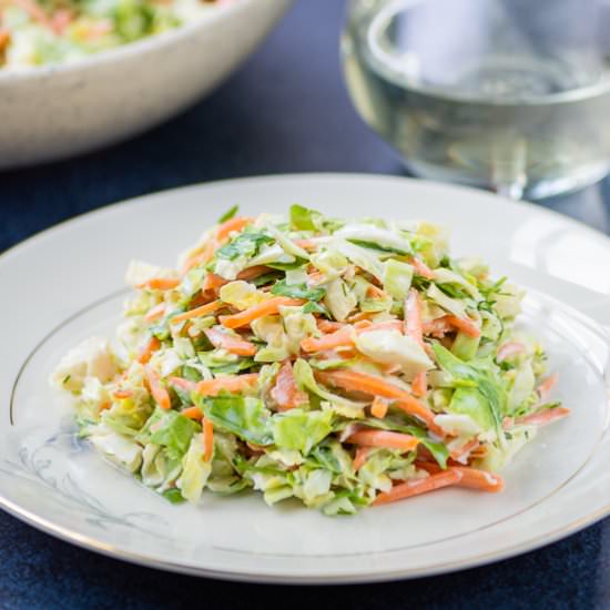 Brussels Sprouts Coleslaw
