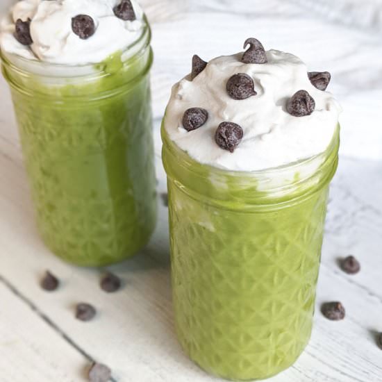 Healthy Vegan Shamrock Shake