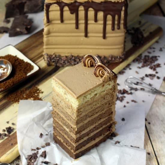 7 Layer Mocha Cake