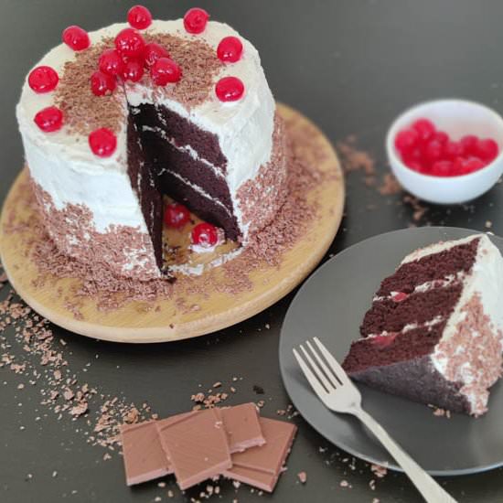 Eggless Black Forest Cake