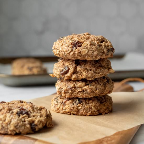 Banana Oatmeal Breakfast Cookies