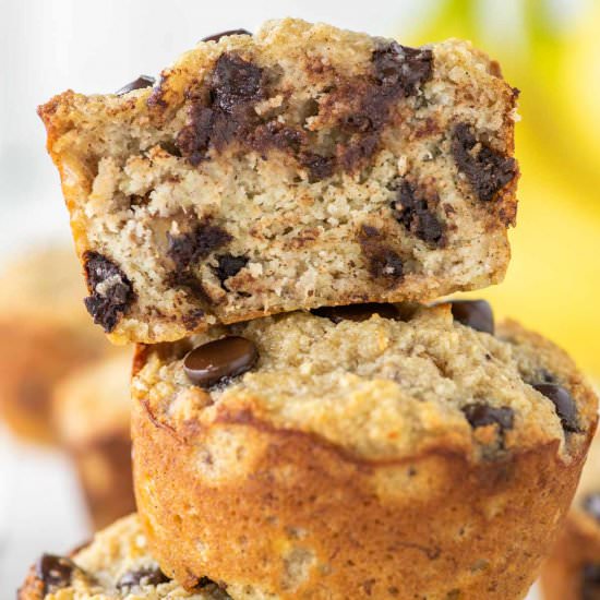 Almond Flour Banana Muffins