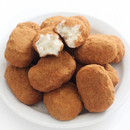 Irish Potato Candy (Vegan, GF, Keto