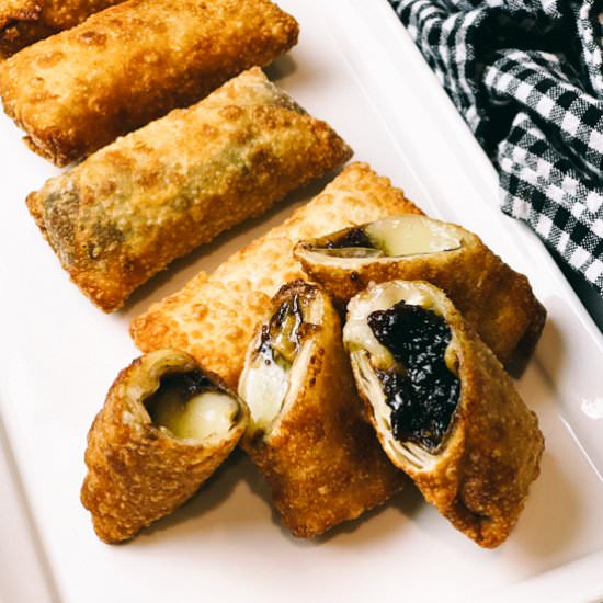 Crispy Brie and Fig Spring Rolls