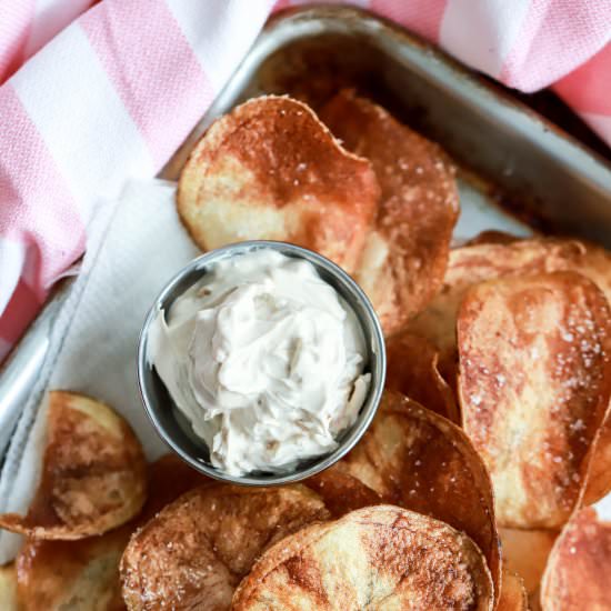 Pan Fried Potato Chips
