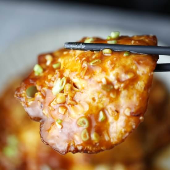 CHINESE EGG FRIED W/SWEET SOUR SAUCE