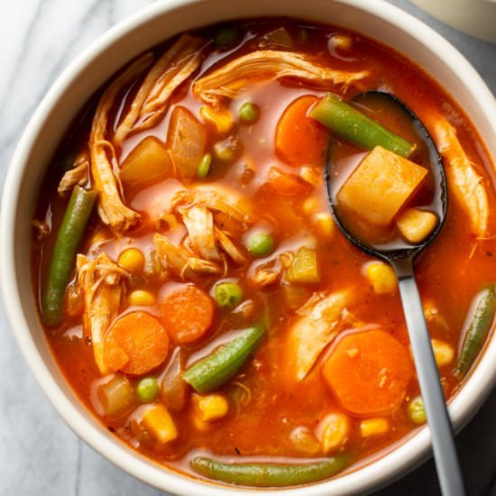 simple chicken vegetable soup