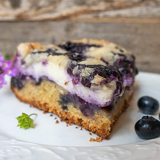 GF Blueberry Cream Cheese Cake