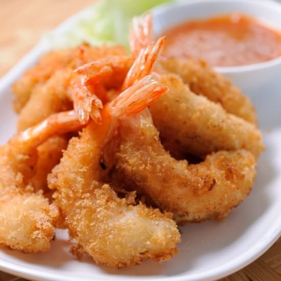Golden Air Fryer Shrimp