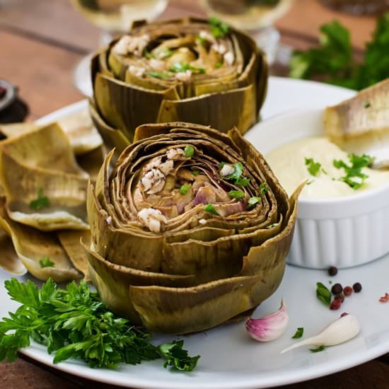 Instant Pot Artichokes With Aioli