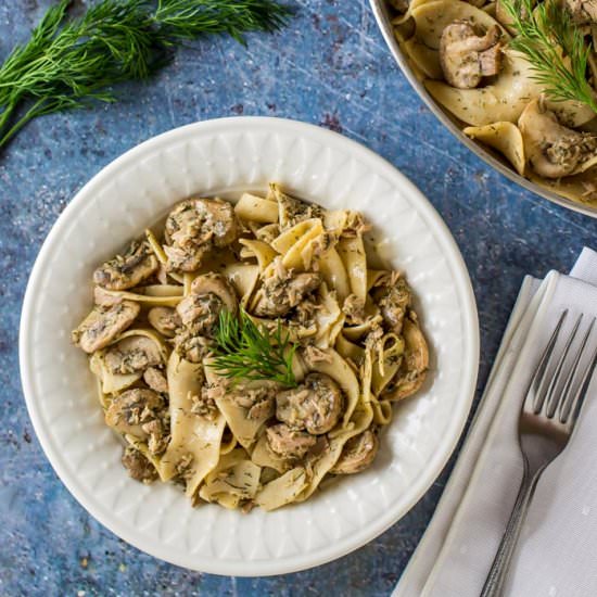 Lemon Dill Tuna with Noodles