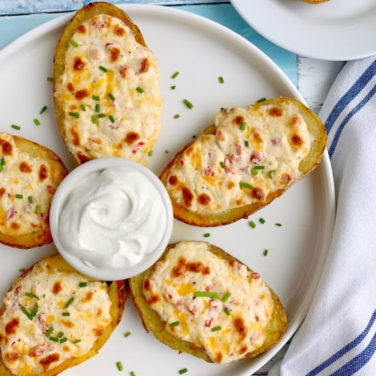 Pimento Cheese Potato Skins