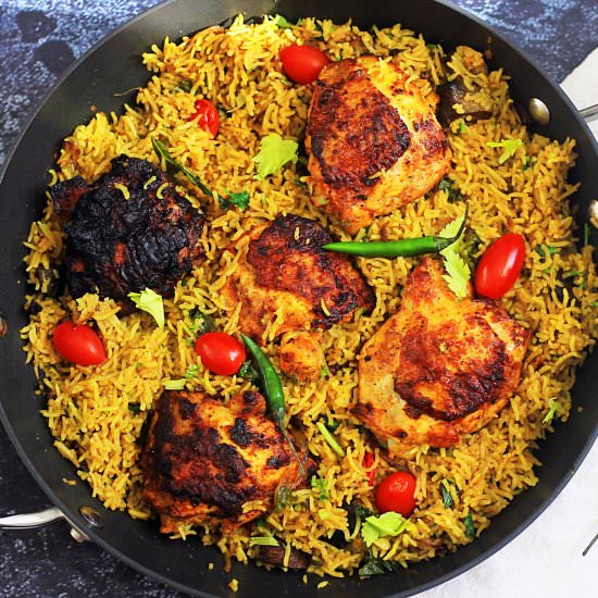 one pot chicken and rice dish