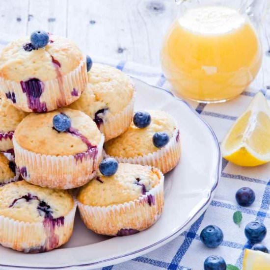 Blueberry Muffins With Yogurt