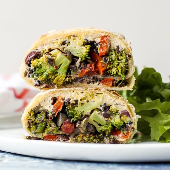 Lentil Broccoli Burritos