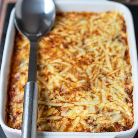 Cheesy Kale And Quorn Casserole