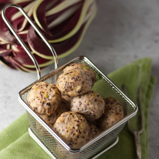 Meatballs with salmon