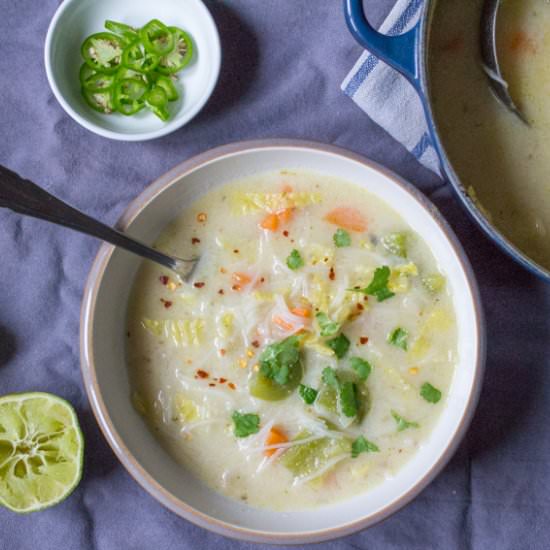 Thai Vegetable Noodle Soup