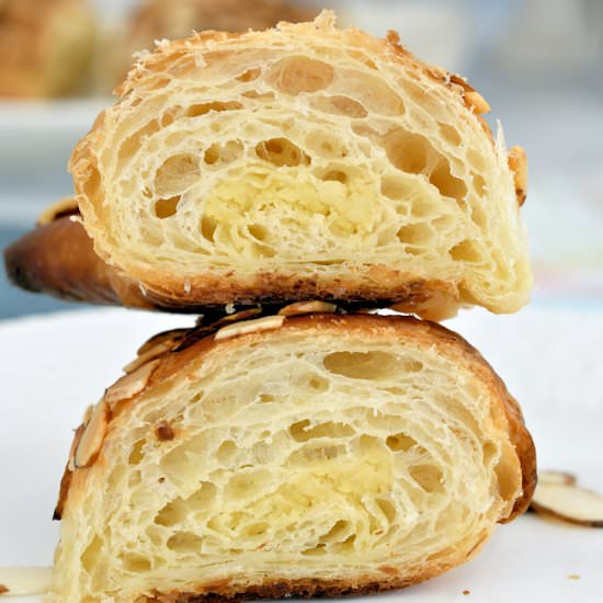 Homemade Almond Croissants