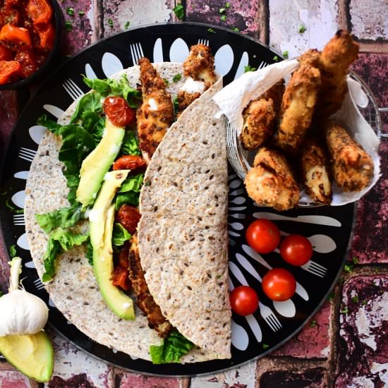 Crispy Chicken Goujon Wraps