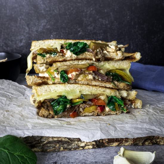 Vegetable Balsamic Glaze Sandwich